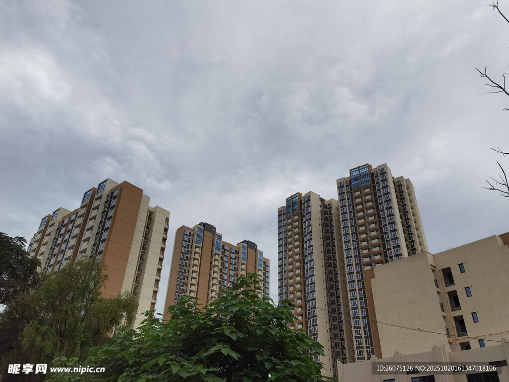 城市高楼林立景观