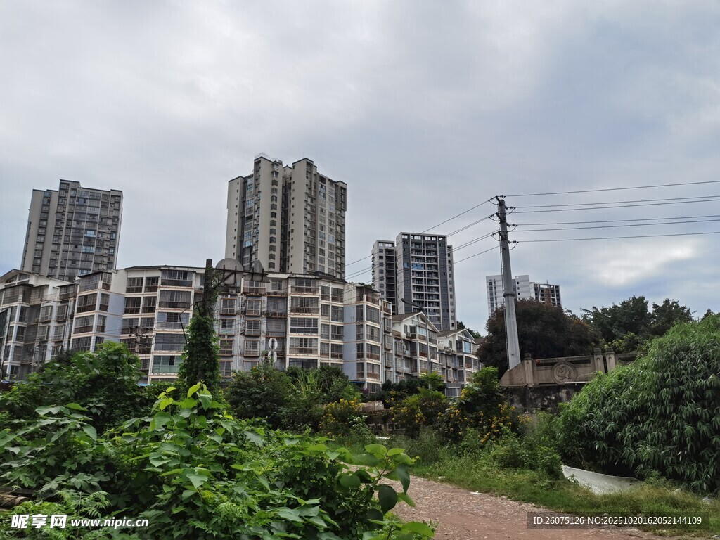 城郊住宅区旁的自然小径