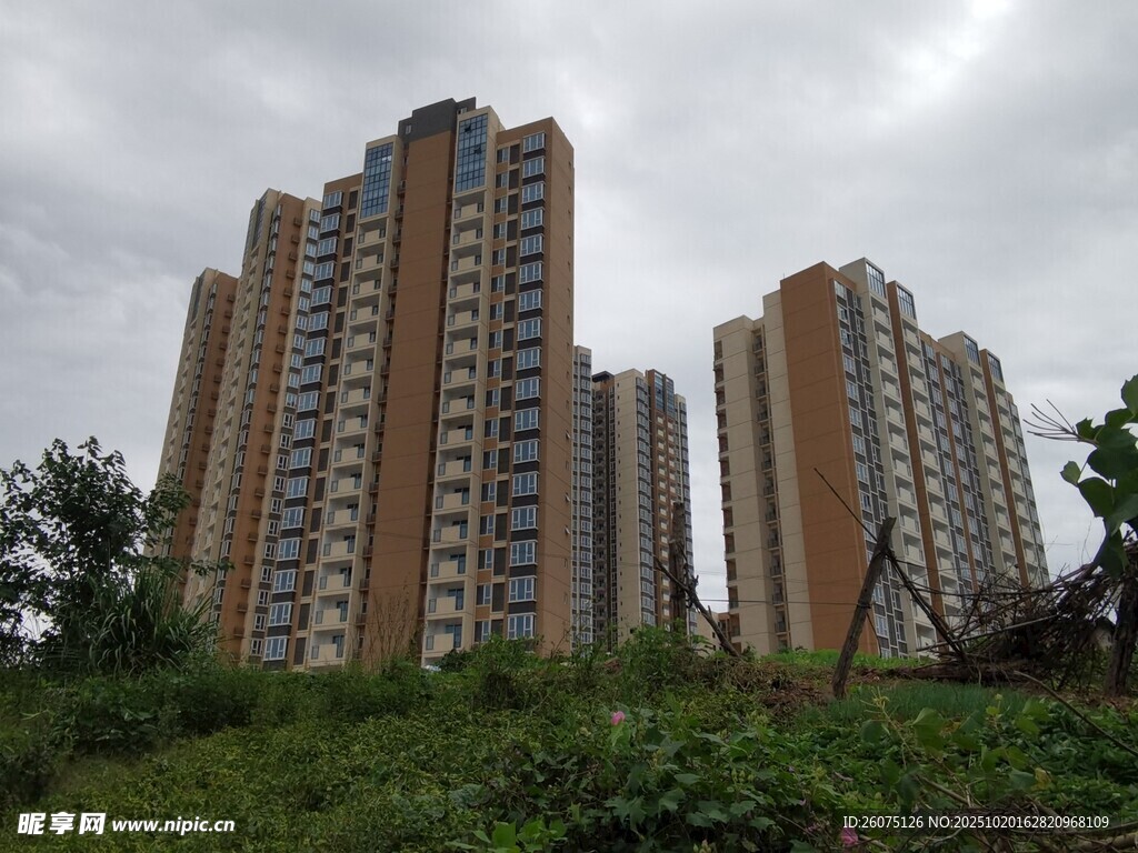 高层住宅楼群景观