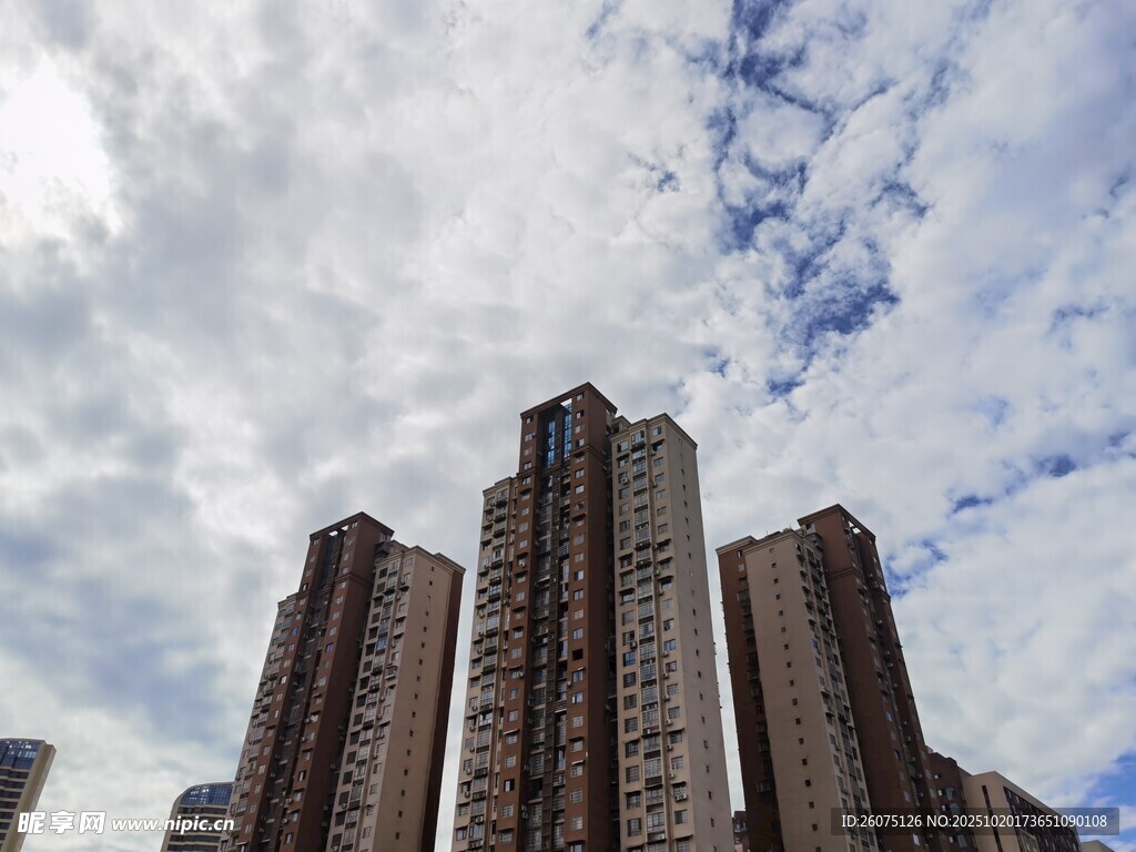 高楼耸立的城市天际线
