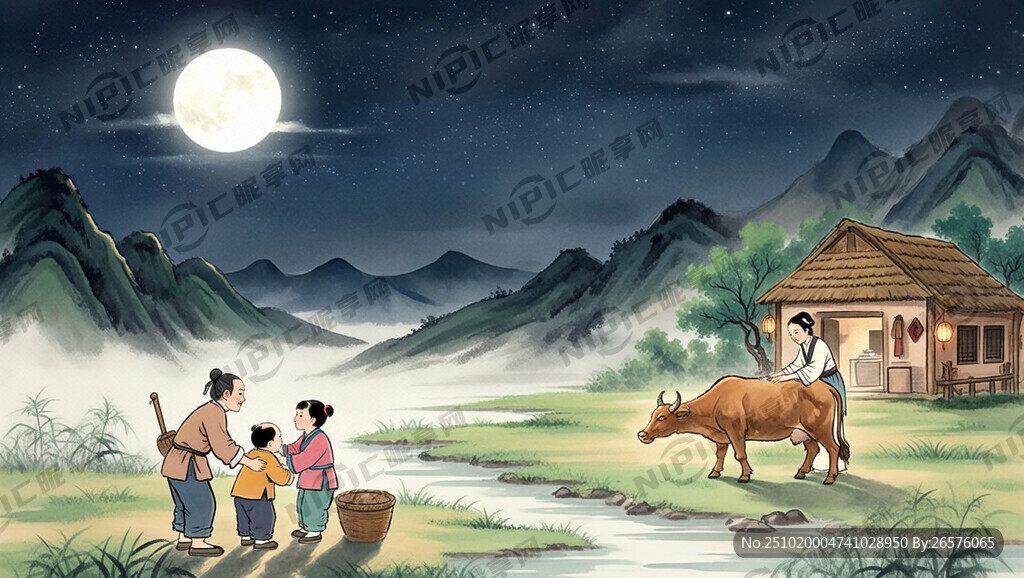 情节四：男耕女织 幸福生活  