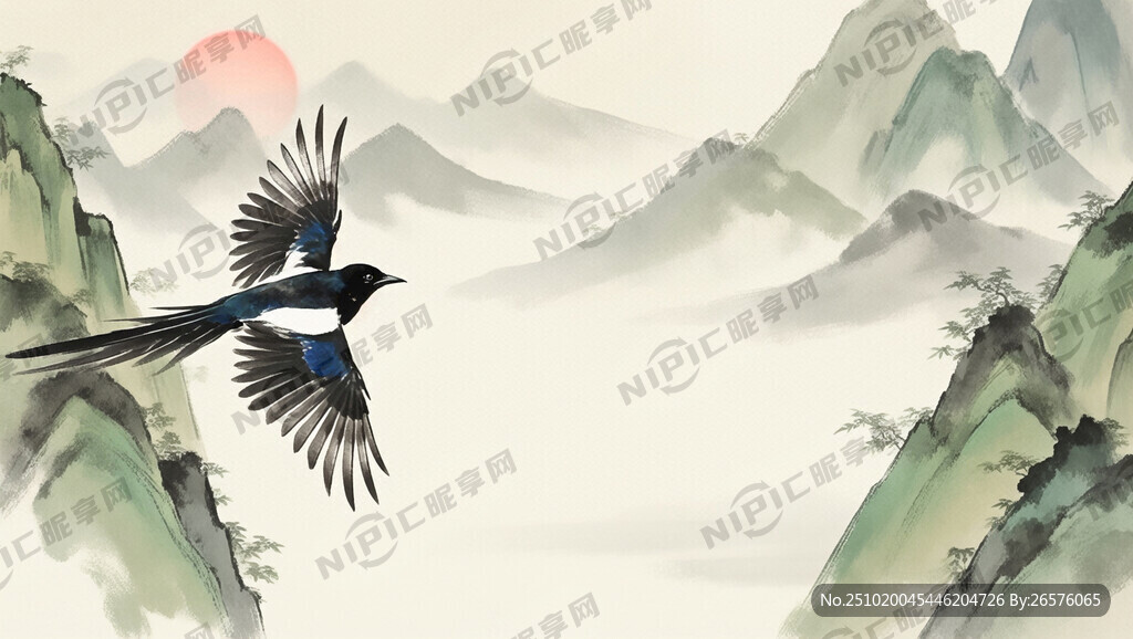 喜鹊飞