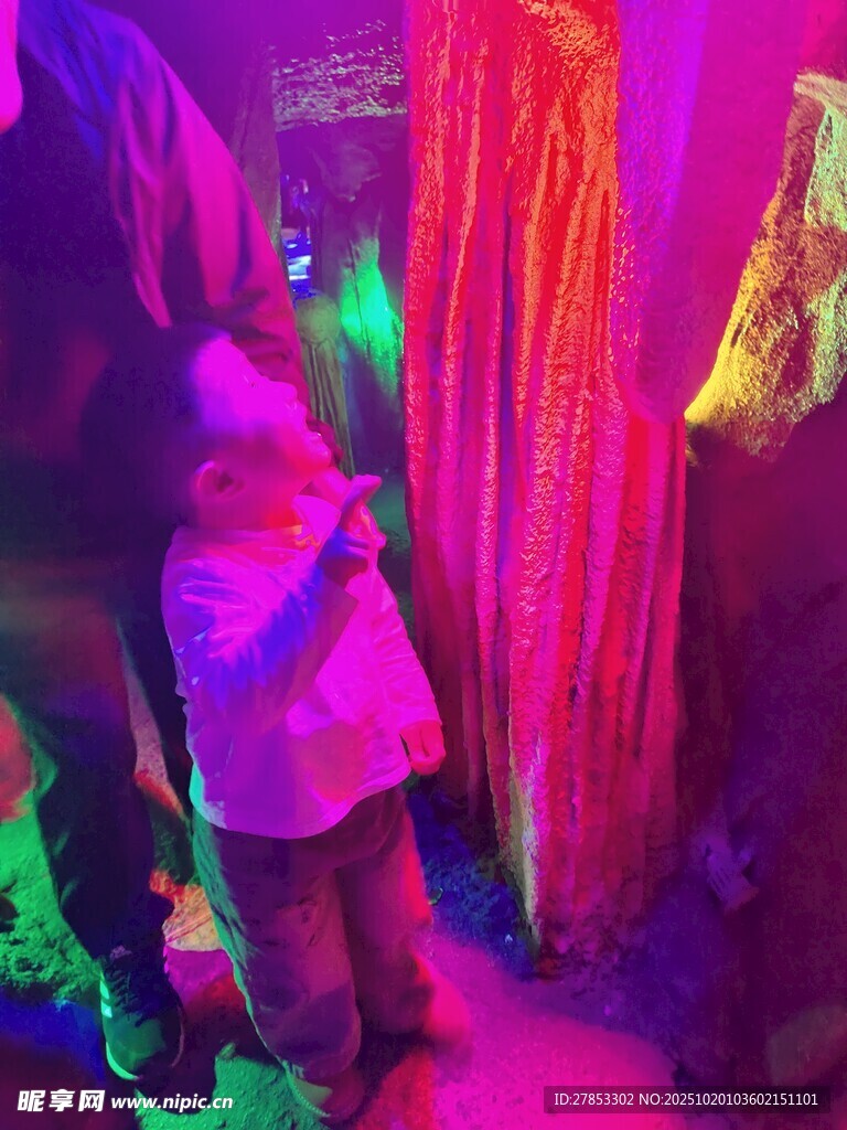 梦幻灯光下的奇妙探索