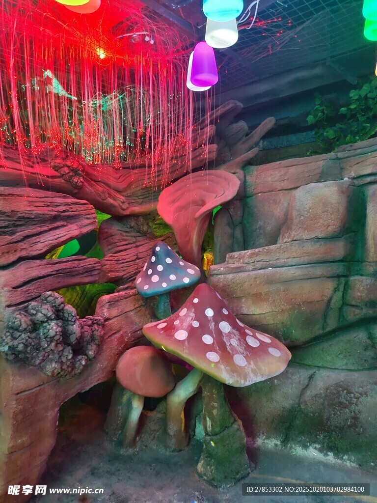 奇幻蘑菇景观