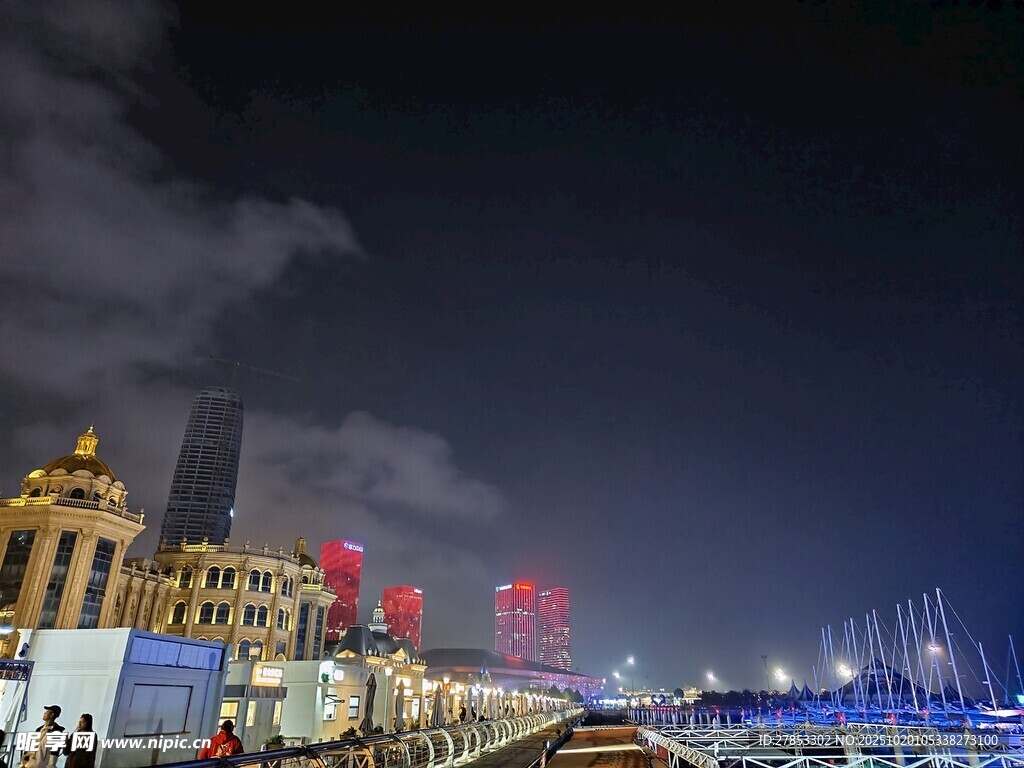 城市璀璨夜景