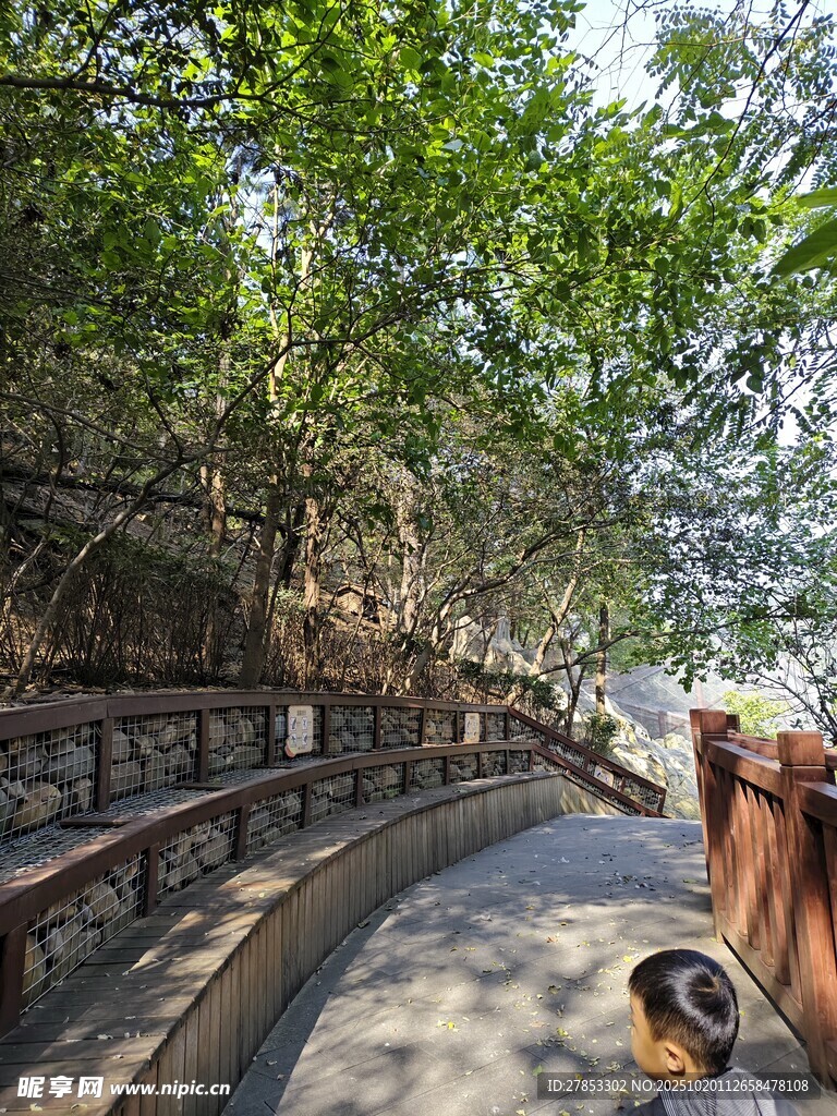 山间蜿蜒步道