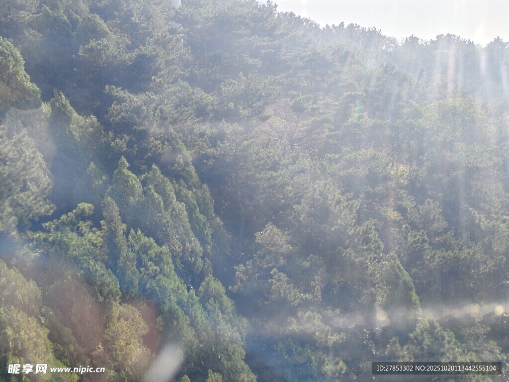 山林晨光美景