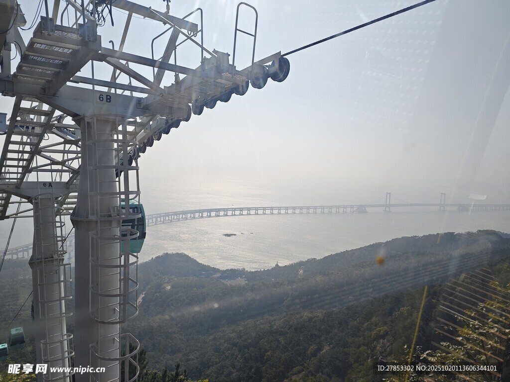 高空缆车俯瞰壮丽山景