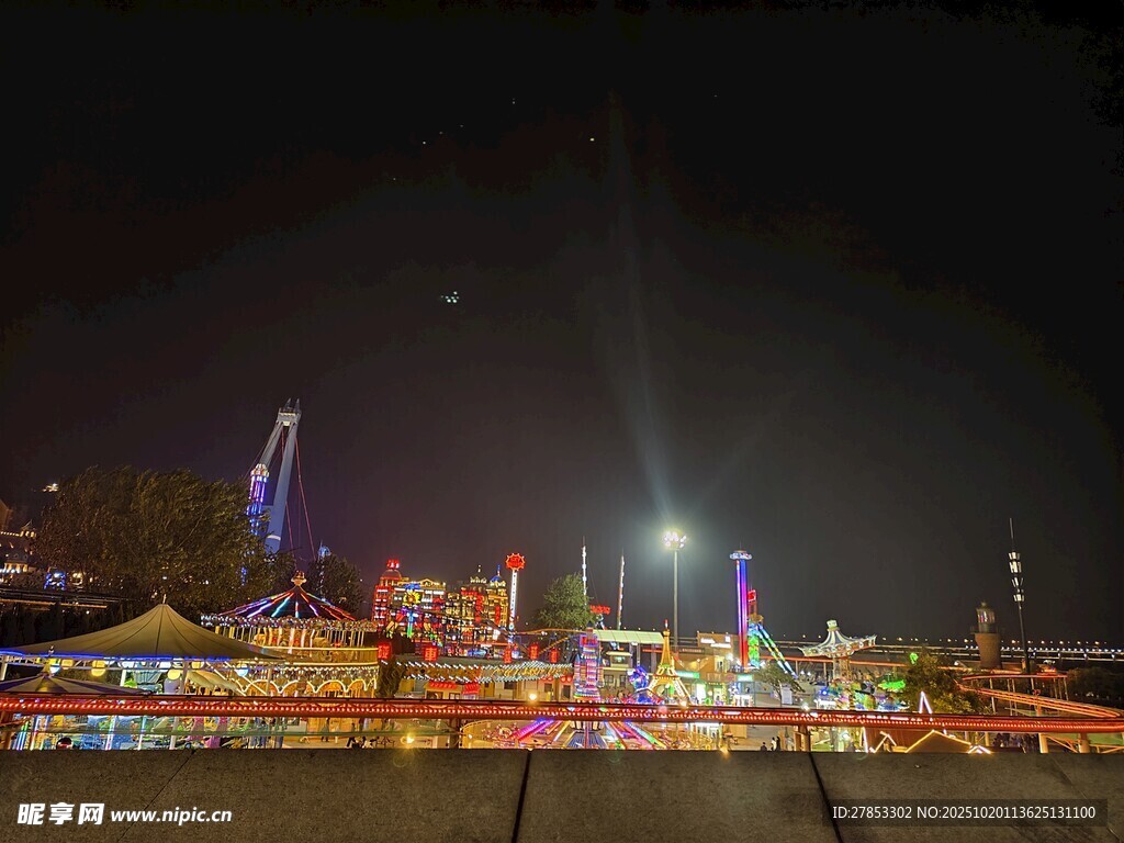璀璨城市夜景灯光秀