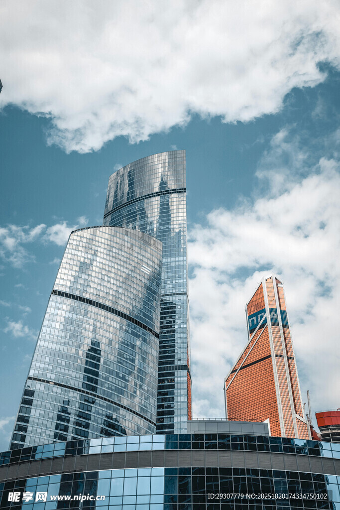 现代都市摩天大楼景观