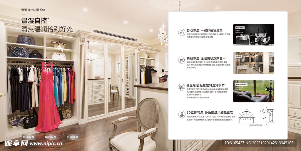 时尚衣帽间展示与功能介绍
