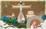 古风琵琶插画古韵悠然