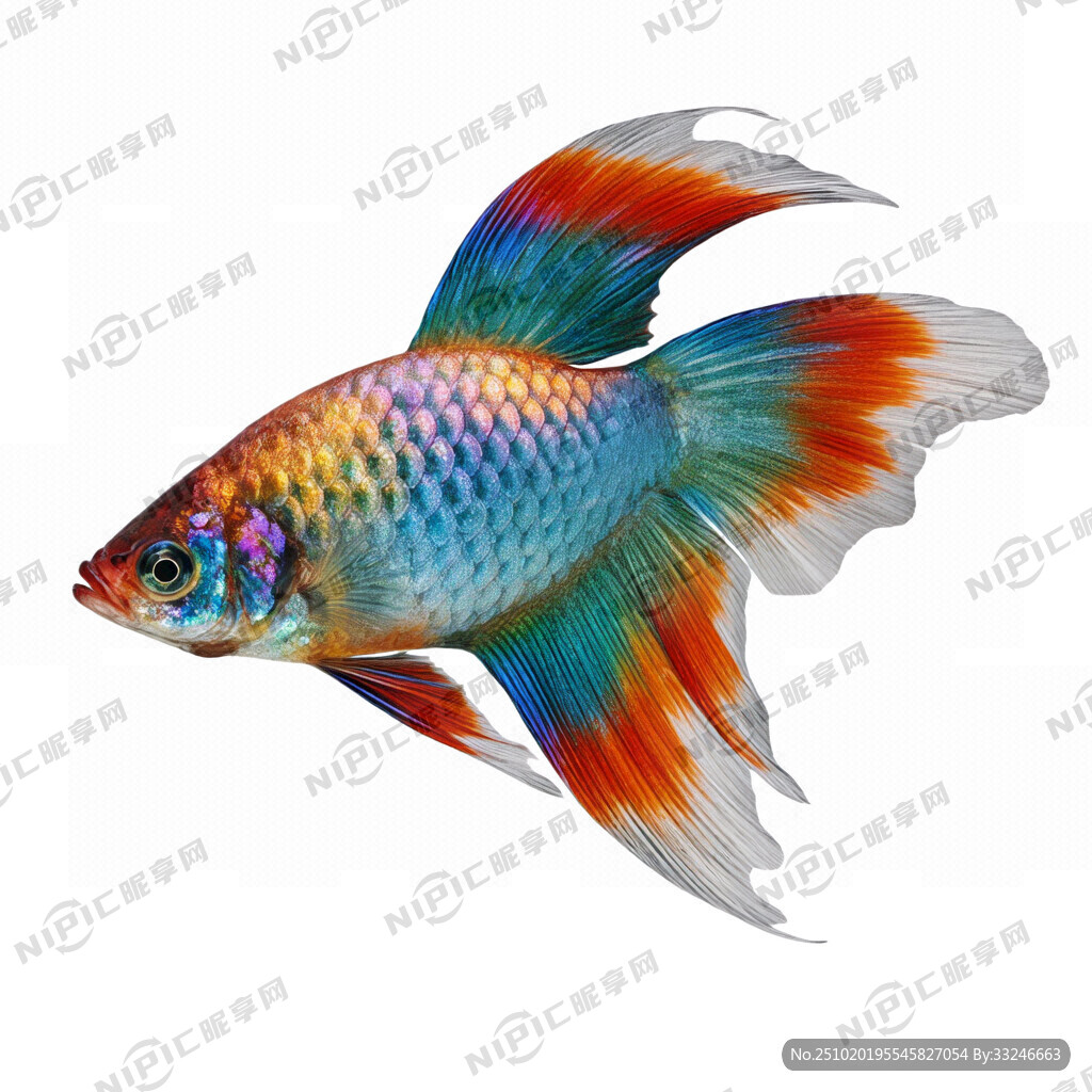 七彩底色 炫彩鱼鳞 数码打印