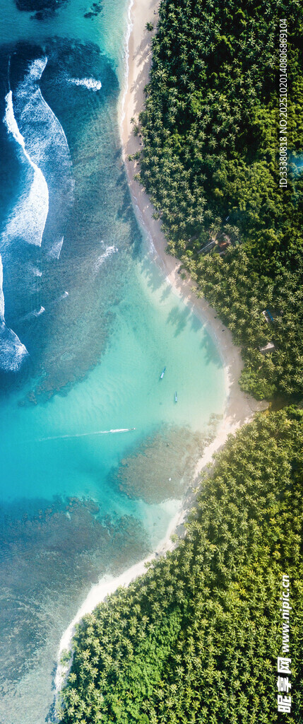 俯瞰碧海绿岸美景
