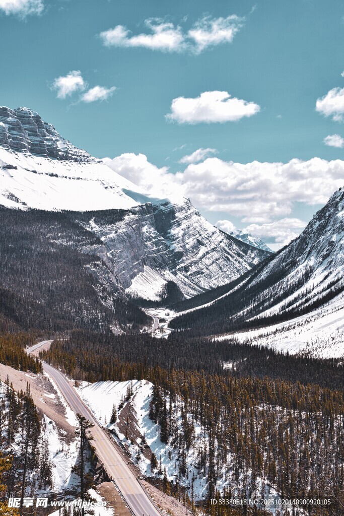 雪山公路美景