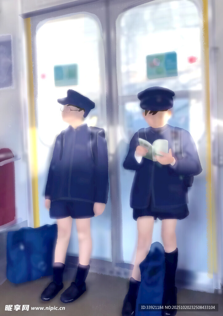 日本地铁小男孩  唯美治愈