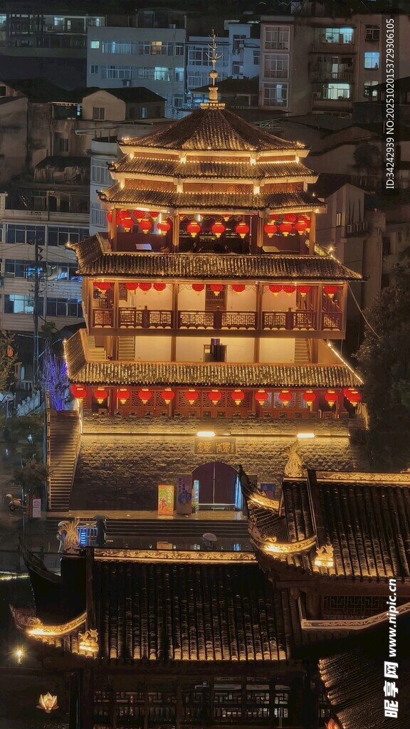 宣恩夜景 钟楼