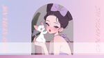 古风少女与猫咪的温馨画面