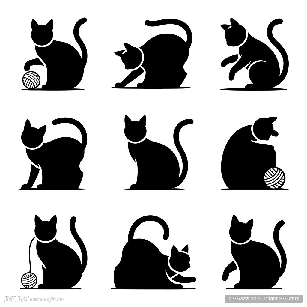 猫咪剪影 