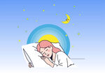 女孩梦幻睡眠