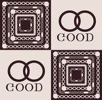 复古风格GOOD图案设计
