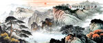 黄山风景画