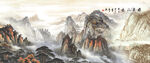 泰山旭日东升泰山图