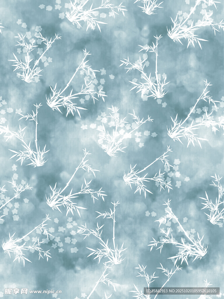 浅蓝色雪花纹理背景图