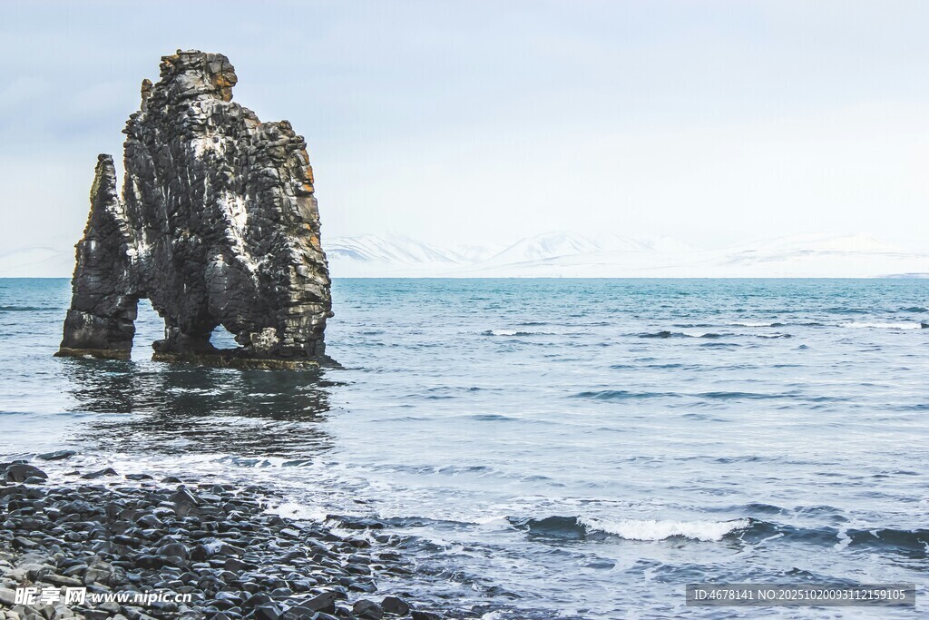 海边独特岩石景观