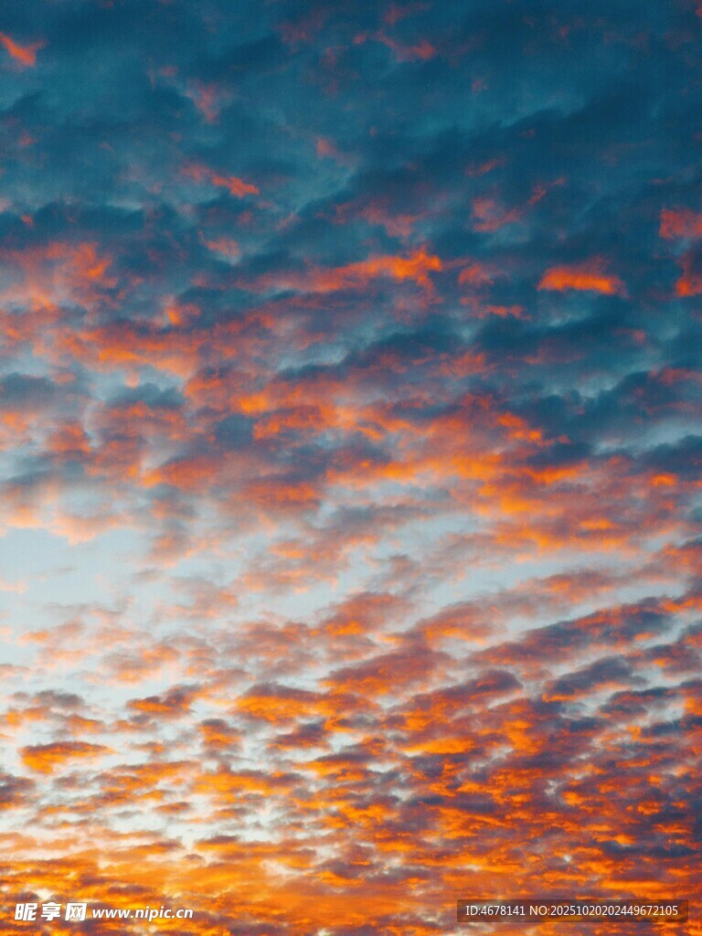 绚丽天空晚霞美景