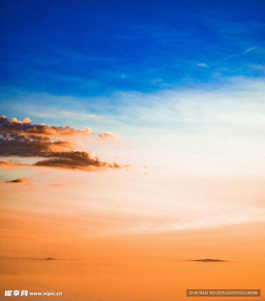 美丽天空黄昏景色