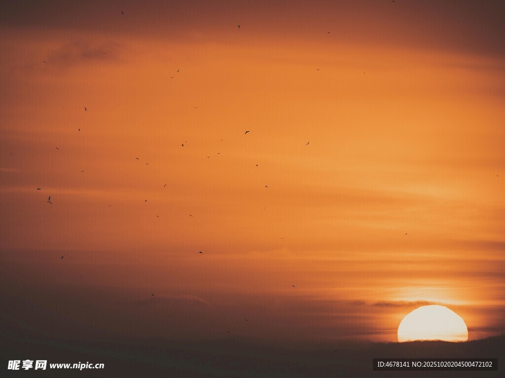海上落日美景