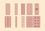 中式镂空雕花隔断