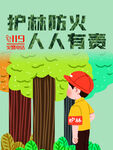 森林防火海报