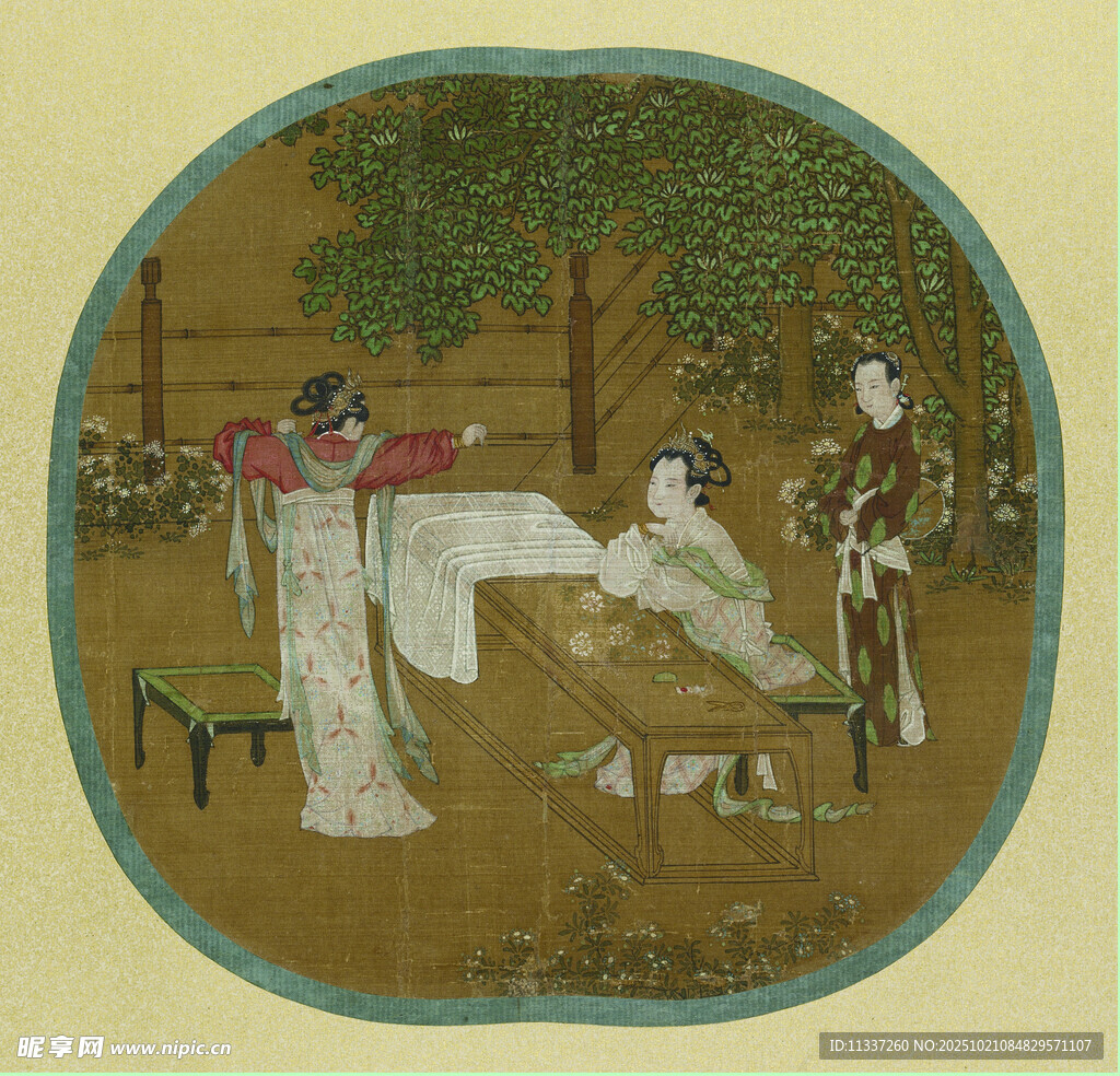 古代女子雅集图 南宋 传刘松年