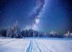 星空 雪地