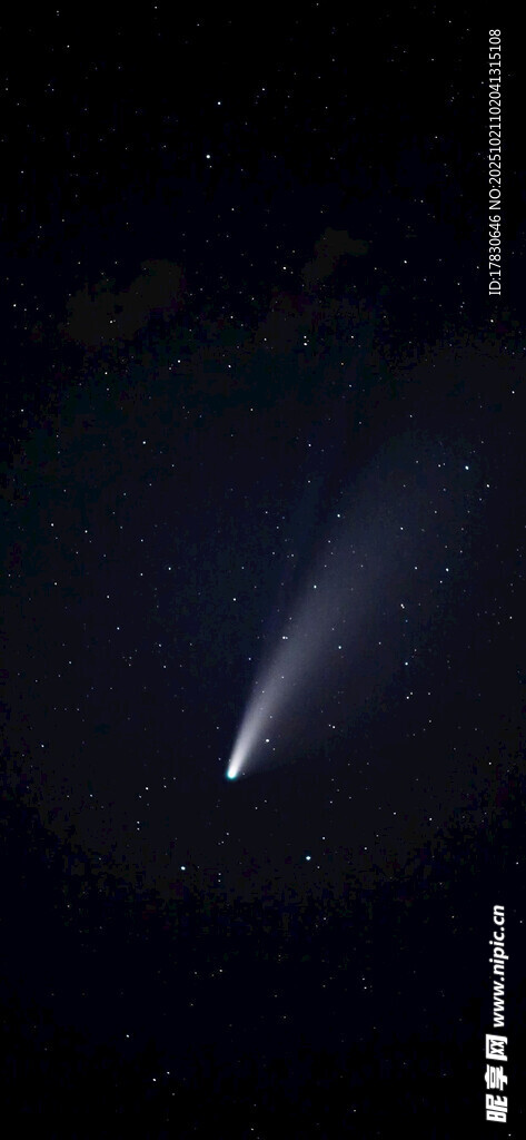 夜空中的彗星