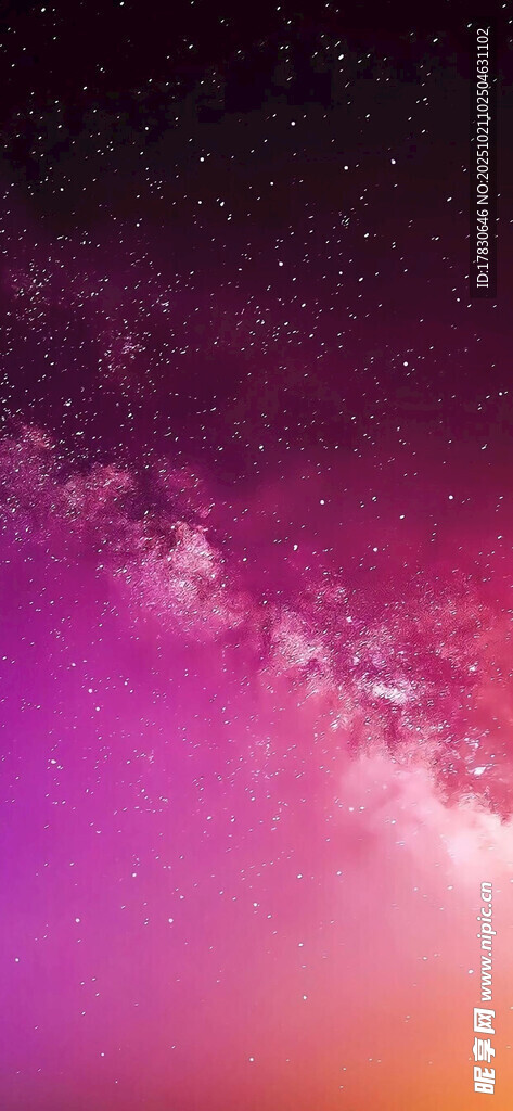梦幻紫色星空背景