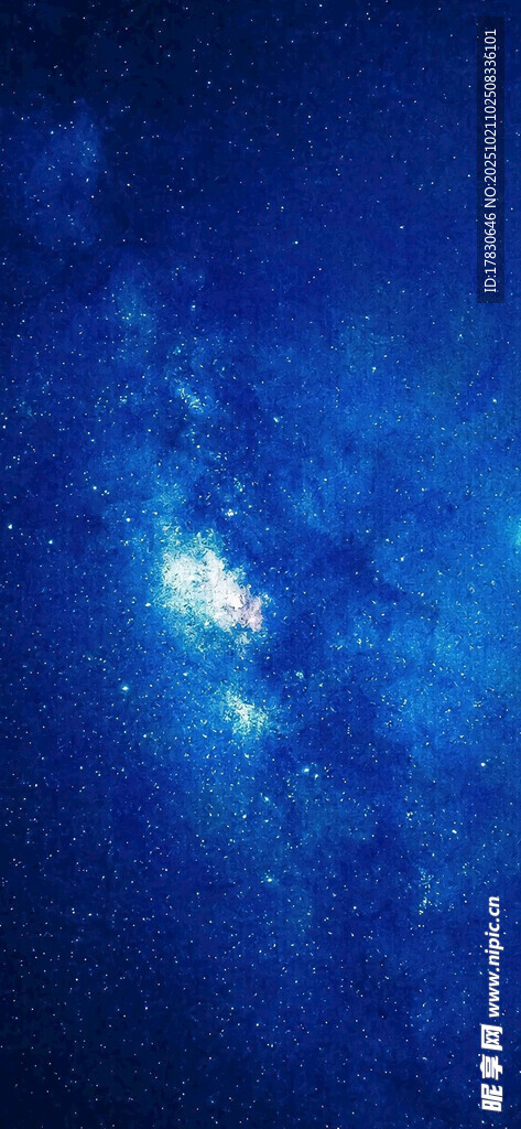 梦幻蓝色星空背景图