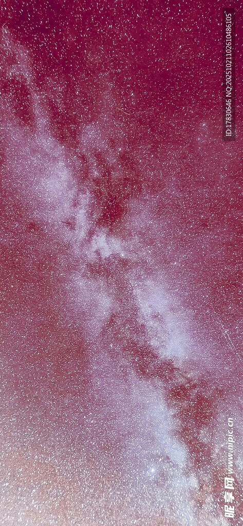梦幻粉紫色天空美景