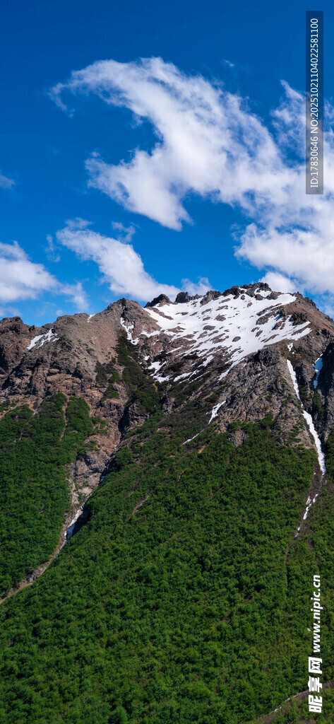 高山绿野蓝天美景