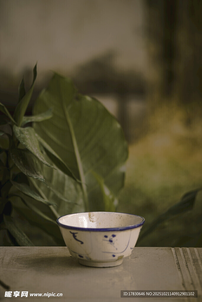 中式精美瓷碗古朴雅致