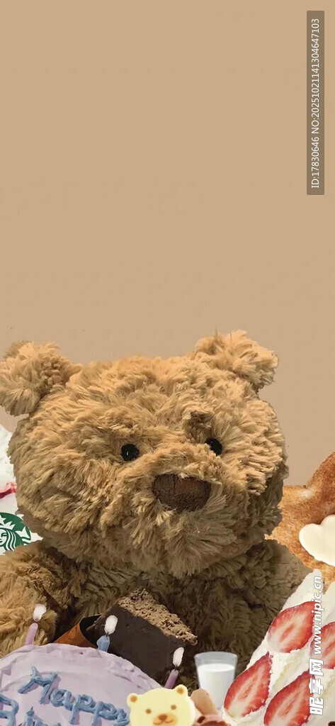 可爱小熊玩偶