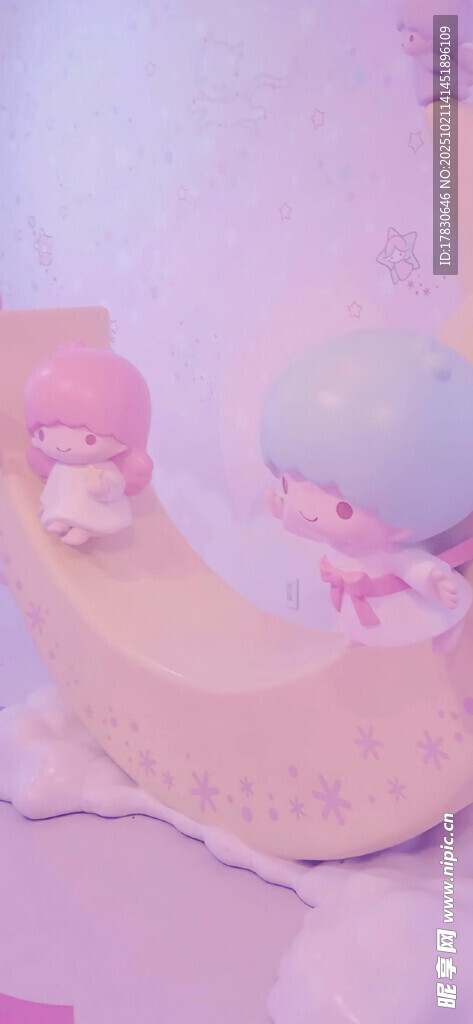 梦幻粉色系甜品摆件
