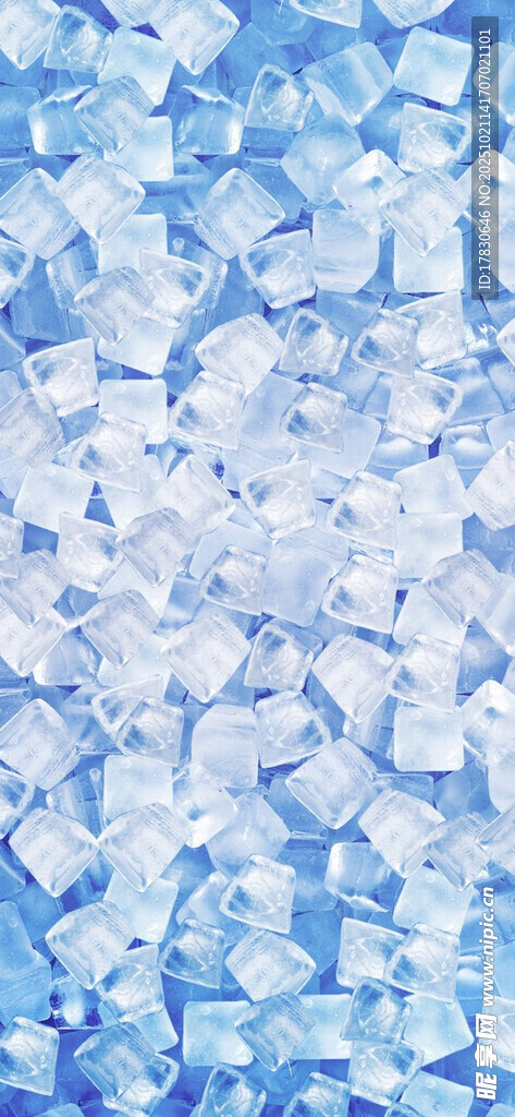 蓝色冰块纹理背景图案