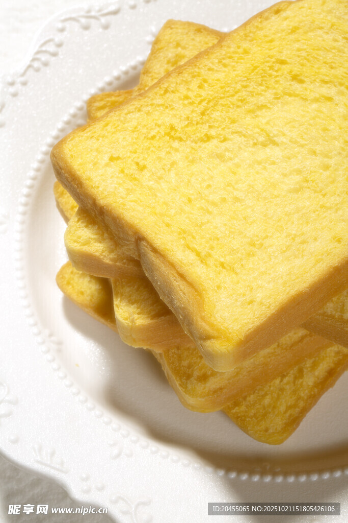 金黄美味吐司片