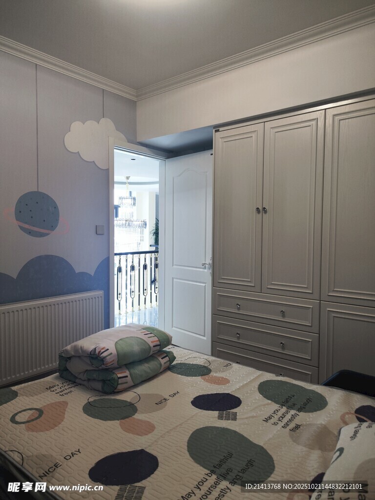简约温馨儿童卧室场景