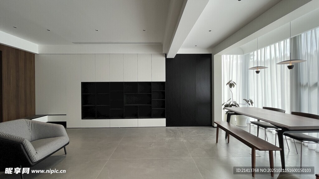 现代简约风客厅室内场景