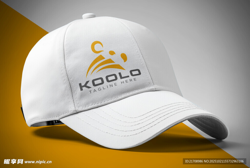 白色KODOLIO标志棒球帽