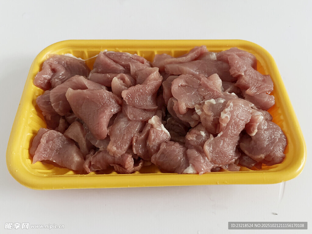 猪肉切片